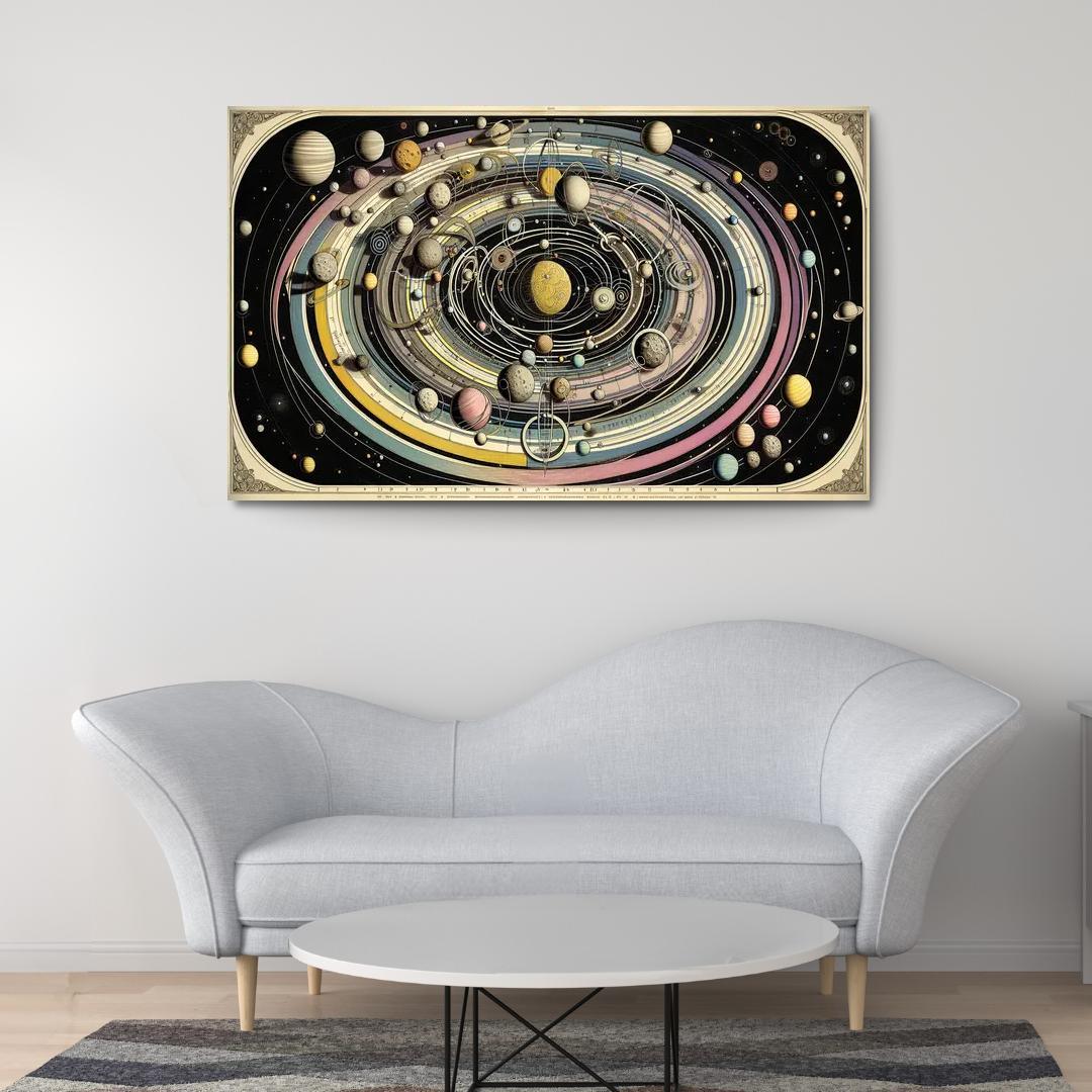 The Harmony Of Celestial Mechanics Abstract Paintings Frame