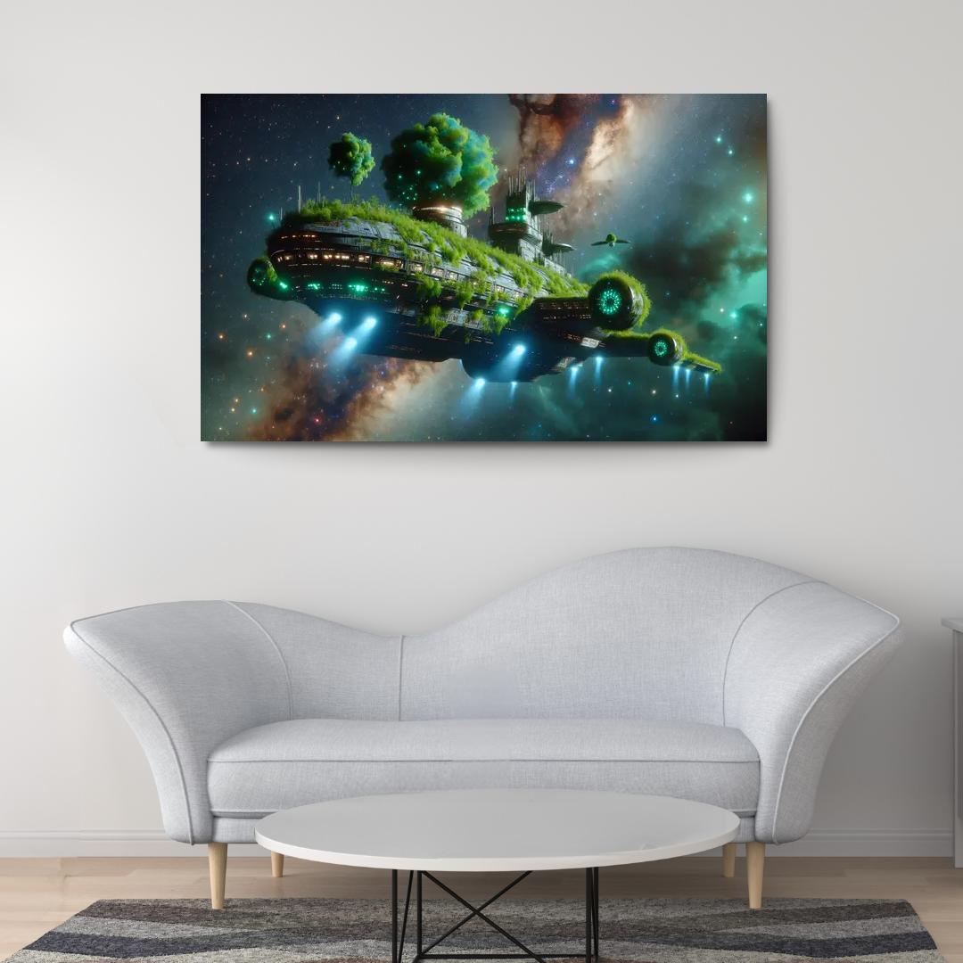 The Celestial Ark 1 Piece HD Canvas Wall Art-Original Frame