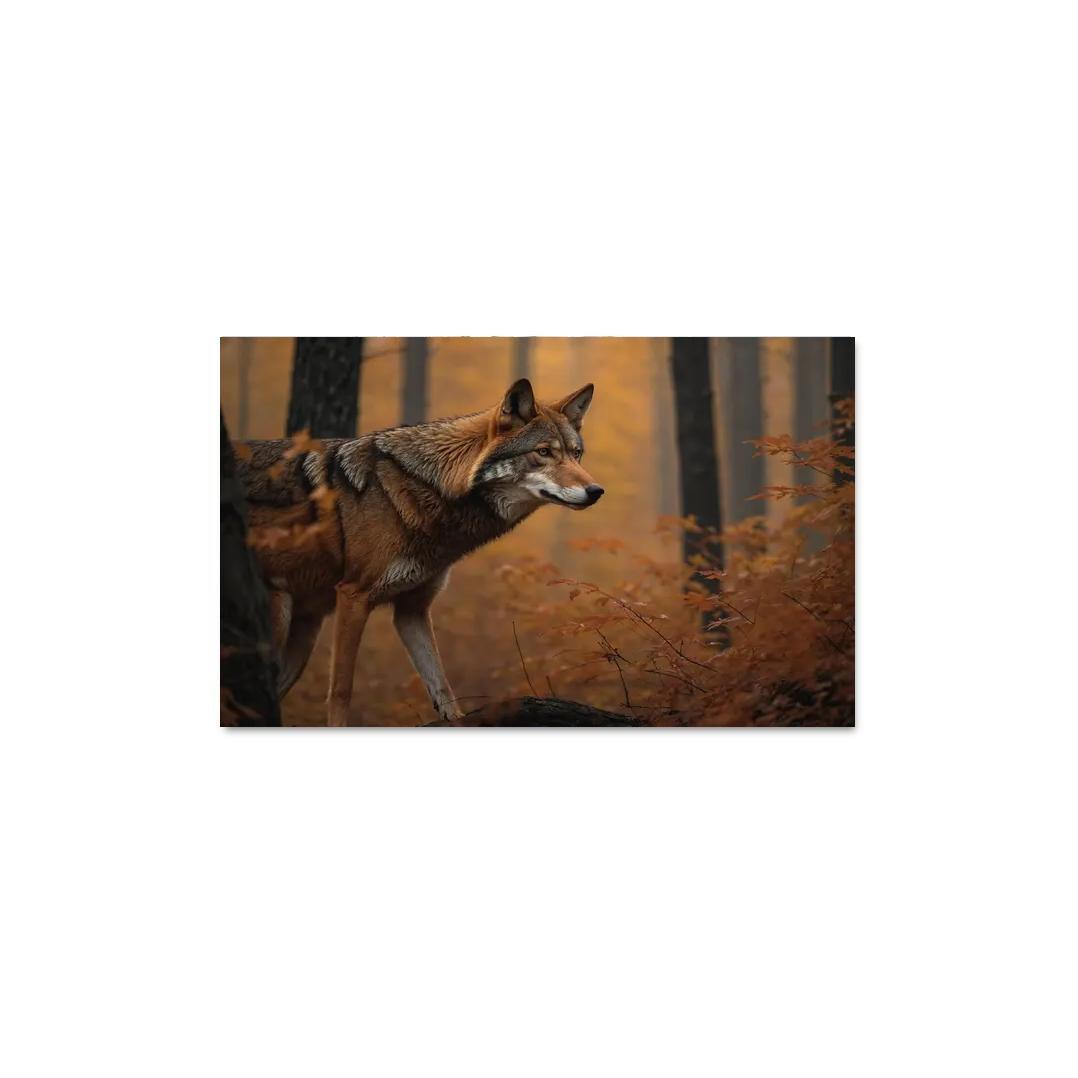The Rare Red Wolf Shadow Of The Southeastern Forests Modern Paintings Frame