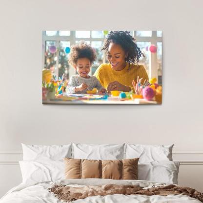 Crafting Love The Art Of Motherhood Custom Paintings Frame