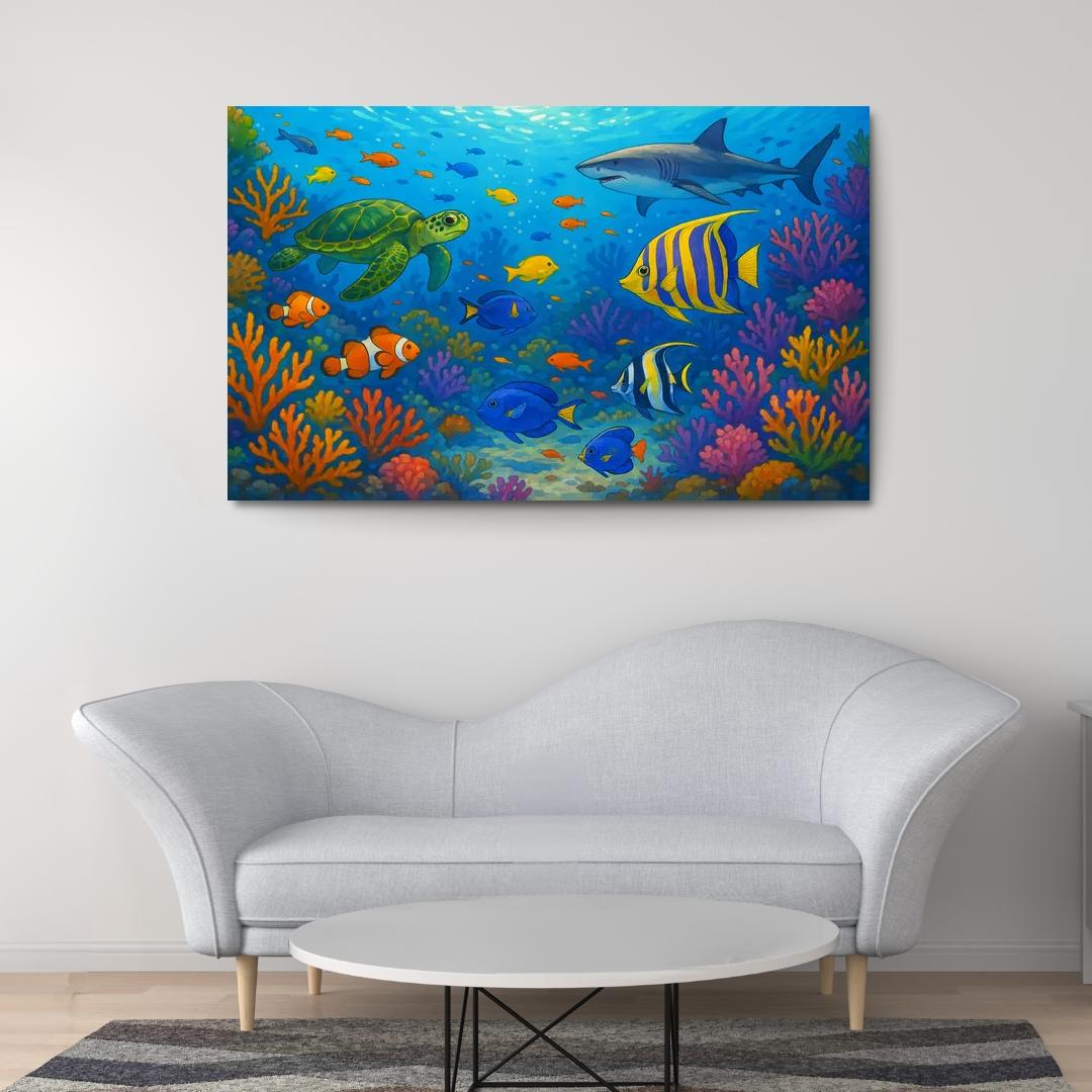 Ocean Guardians Artistic Expressions On Marine Conservation Premium Artwork Frames