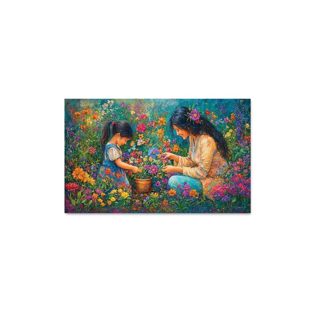The Garden Of Gratitude A Mothers Nurturing Hands One-piece Frames