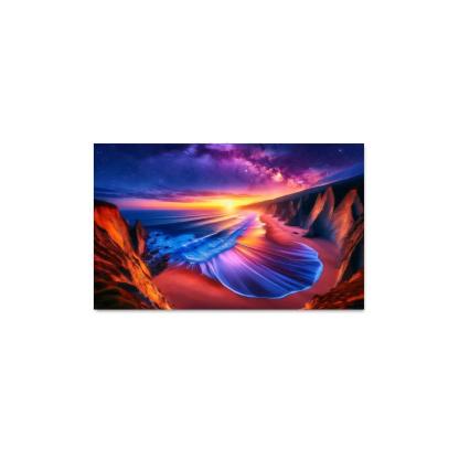 Sunset Palisade Beach Modern Paintings Frame