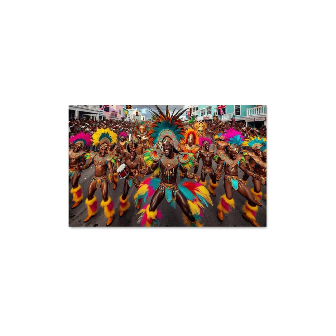 Junkanoo Parade - Bahamas Canvas Paintings Frame