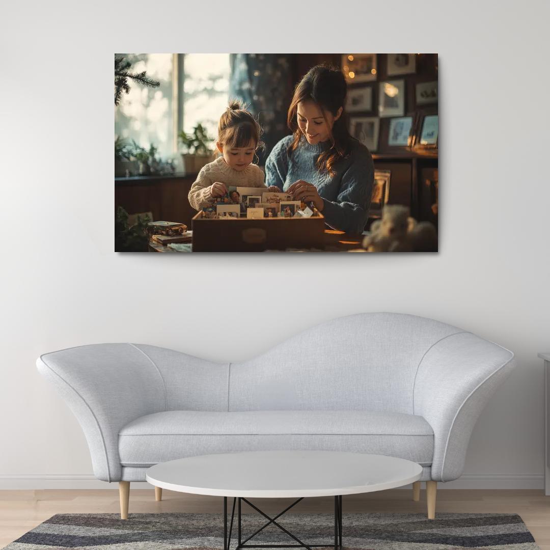 Treasured Moments A Mothers Keepsake Canvas Paintings Frame