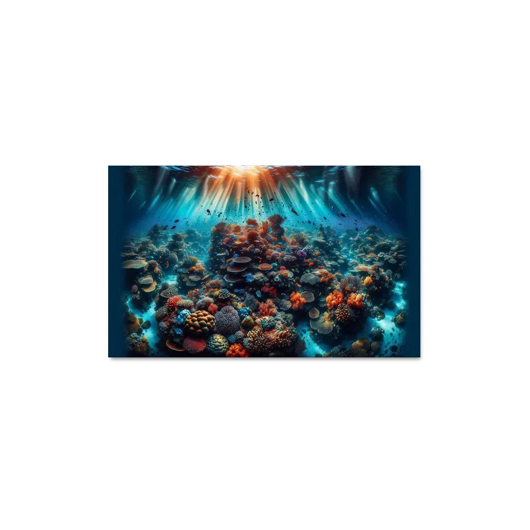 Coral Garden Underwater Paradise Custom Paintings Frame