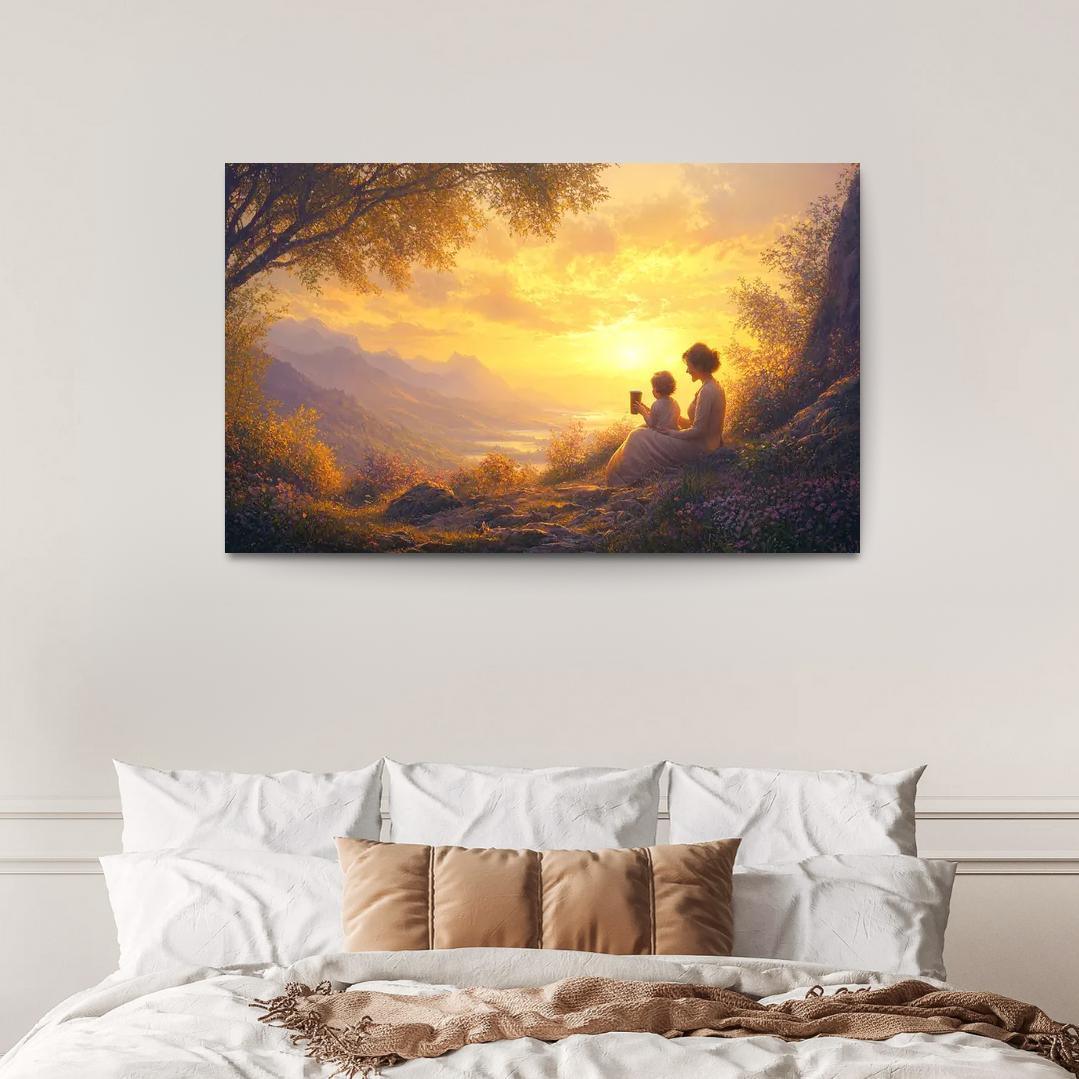 Sunrise Moments The Dawn Of Love Custom Paintings Frame