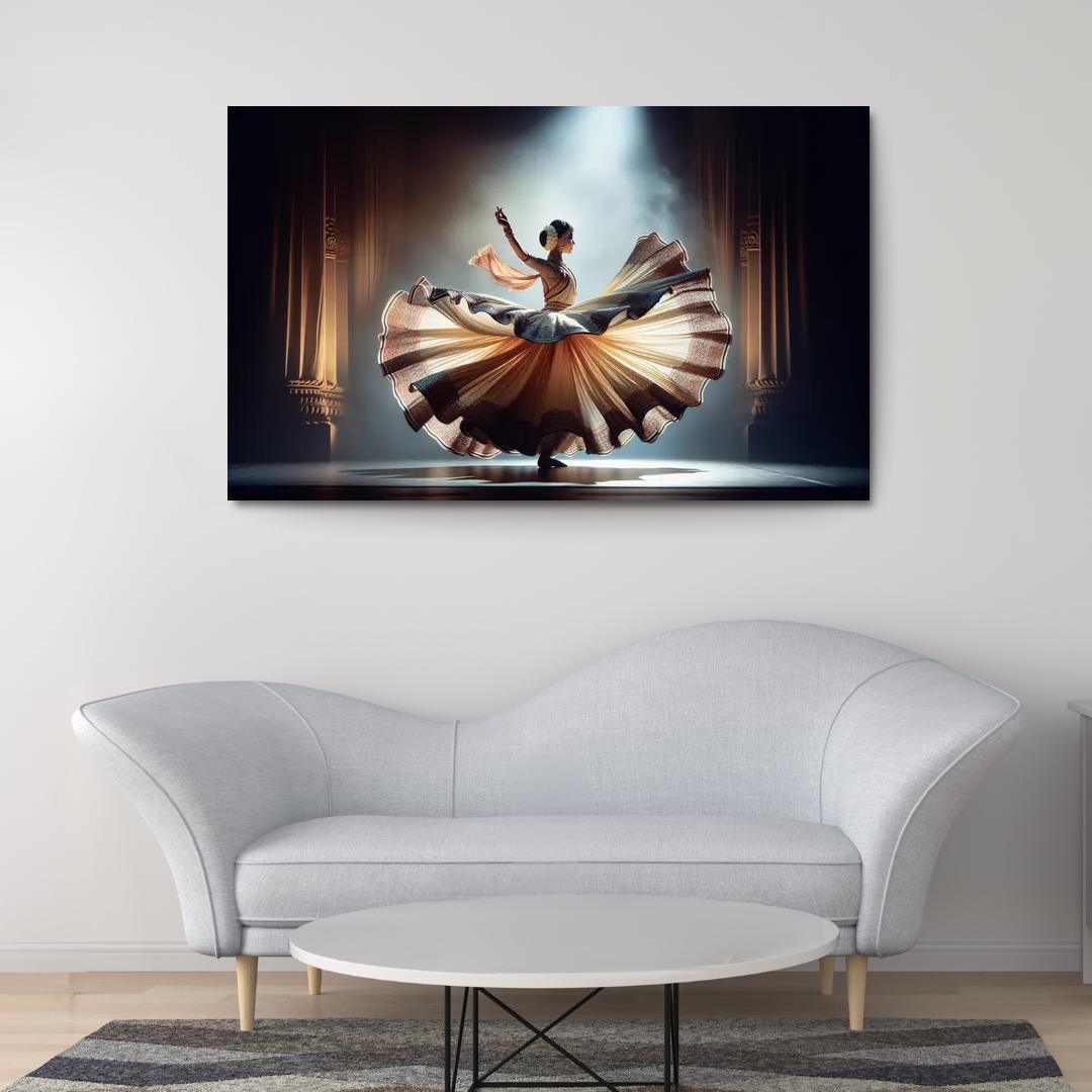 Kathak The Storyteller's Dance Modern Paintings Frame