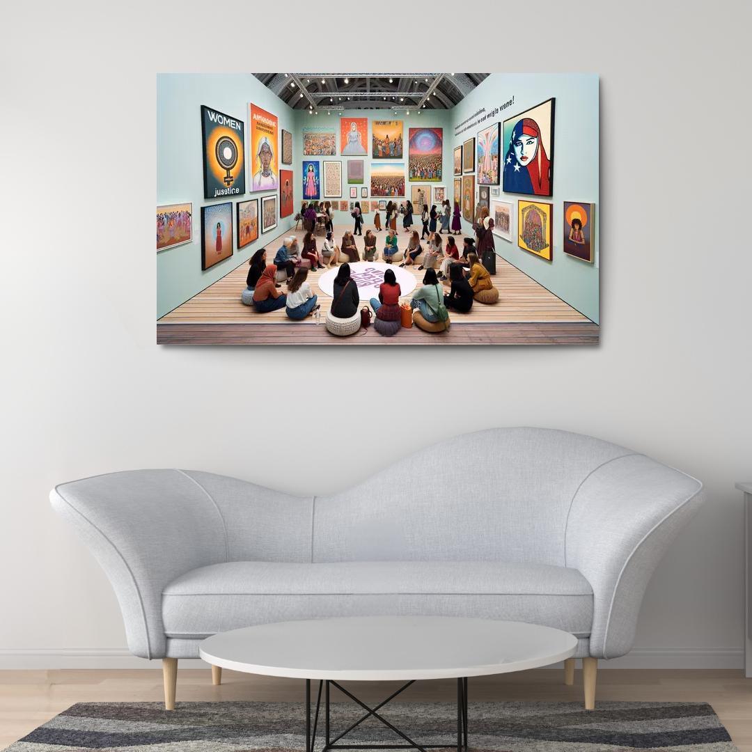 Dreams Of Equality Gender Justice Through Art Oil Paintings Frame