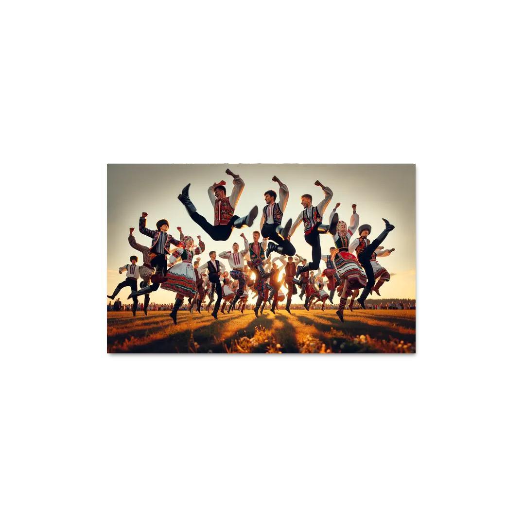 Cossack Dance The Spirit Of The Ukraine Modern Paintings Frame