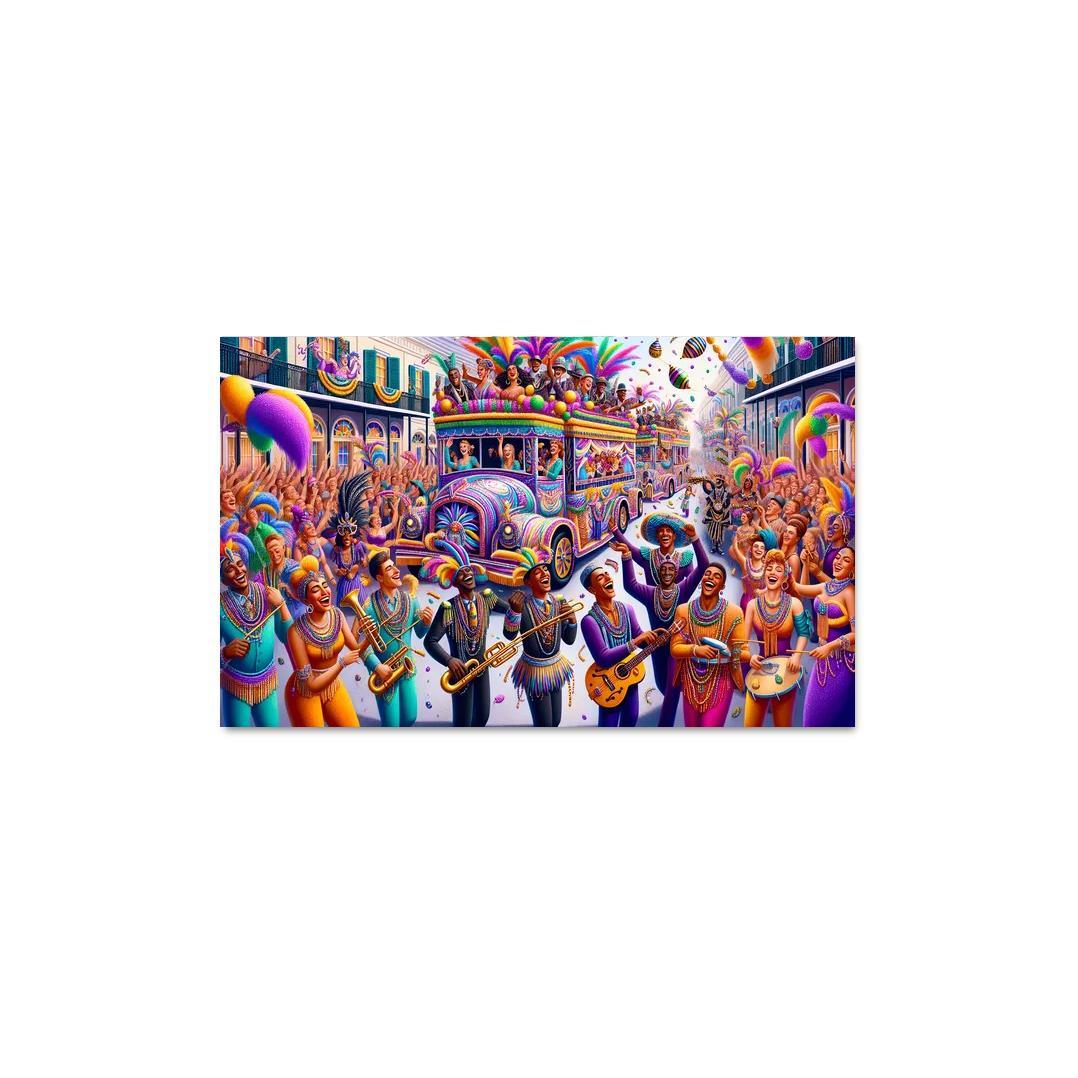 Mardi Gras - United States Modern Paintings Frame
