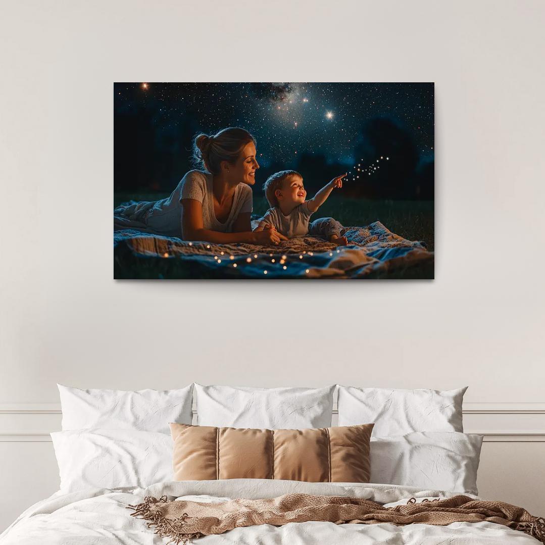 The Star In The Sky A Mothers Guidance Custom Paintings Frame