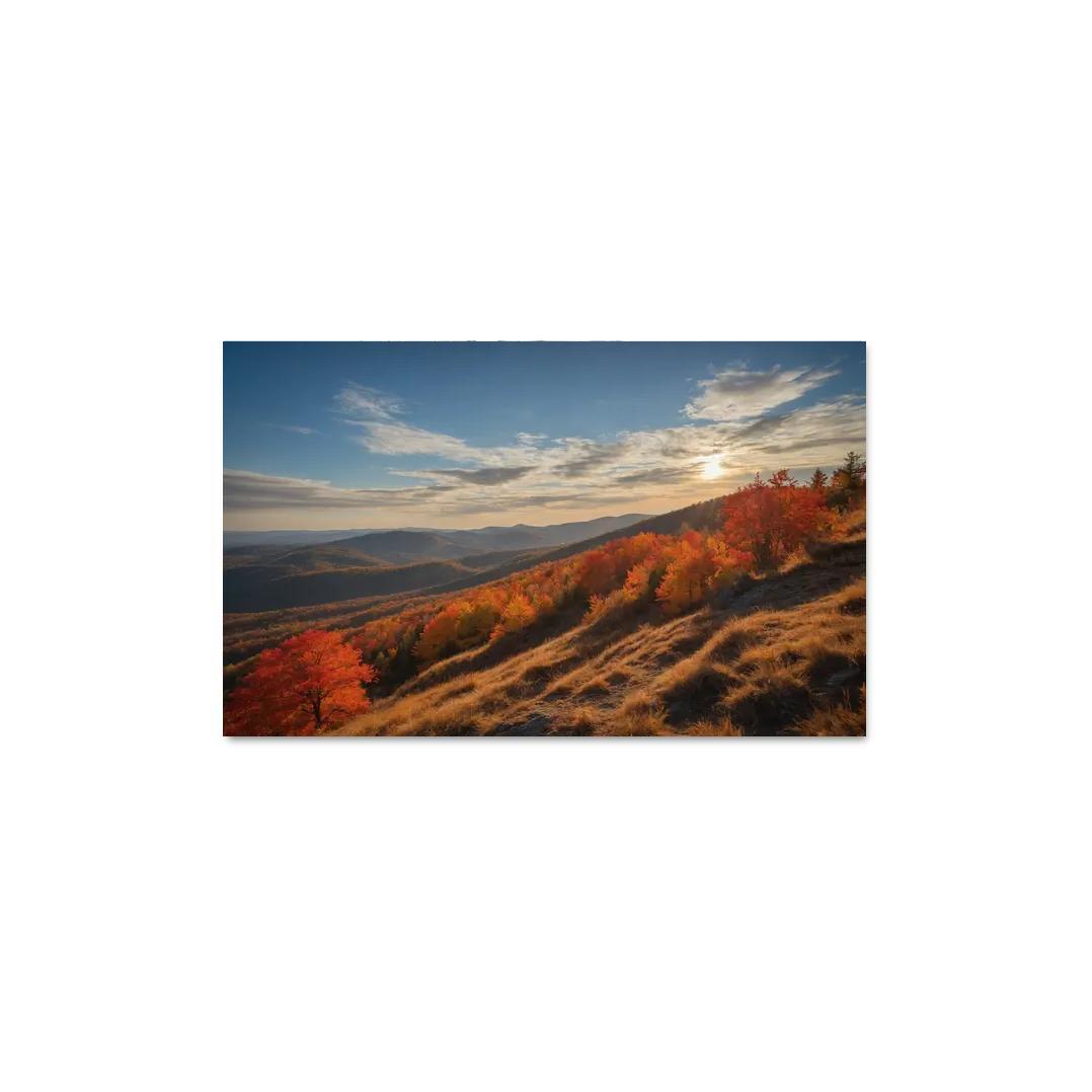 The Vibrant Palette Of Autumn Hills Oil Paintings Frame
