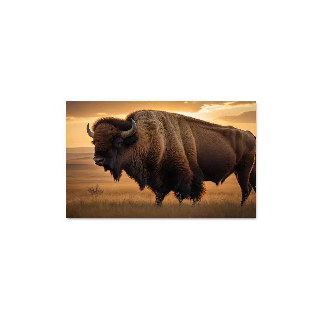 The Majestic Bison Symbol Of The Great Plains Canvas Paintings Frame