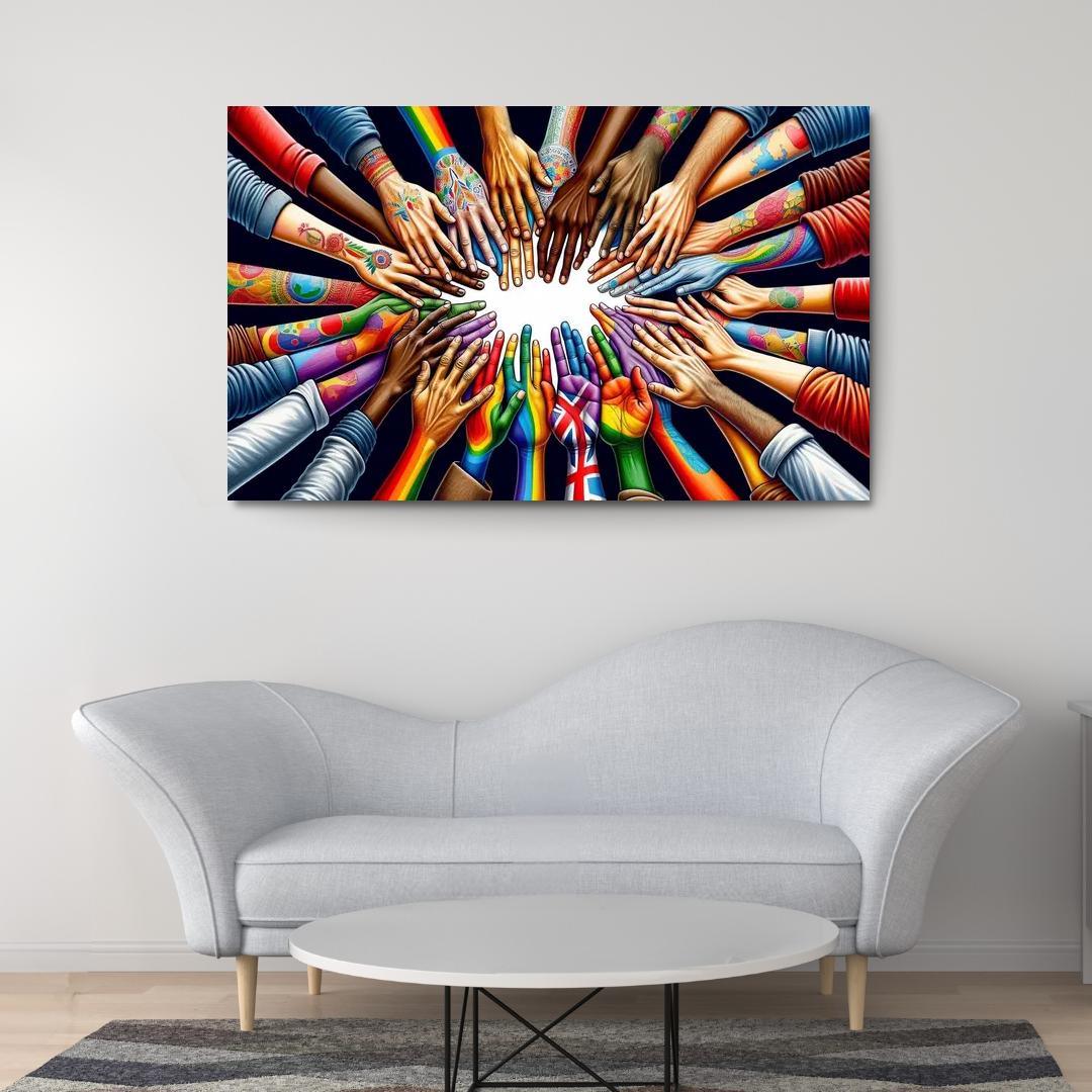 Art For Peace A Global Call To Action Custom Paintings Frame