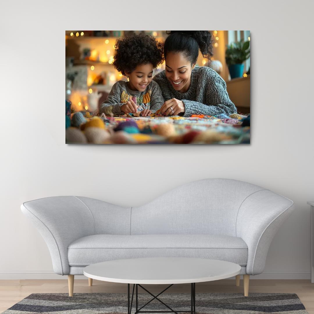 Threads Of Love Weaving A Mother's Legacy Canvas Paintings Frame