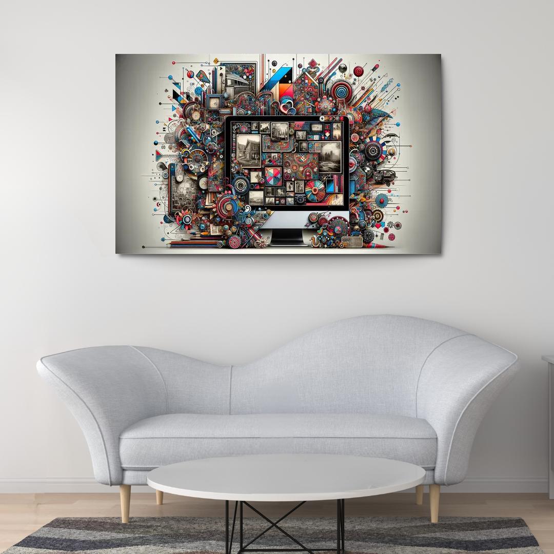 Digital Scrapbooking Preserving Memories Creatively 1 Piece HD Canvas Wall Art-Original Frame
