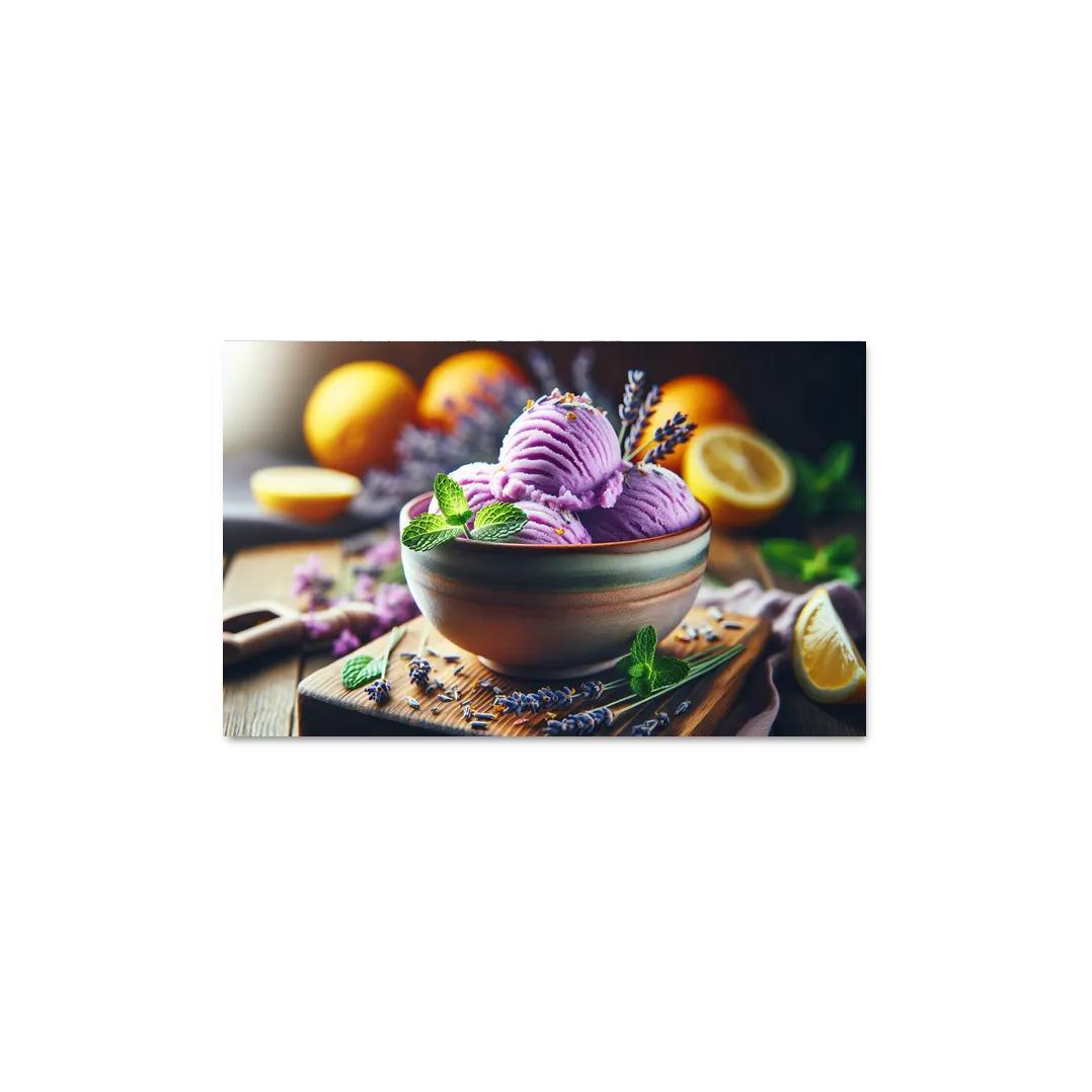 Lavender Lemonade Sorbet 1 Piece HD Canvas Wall Art-Original Frame