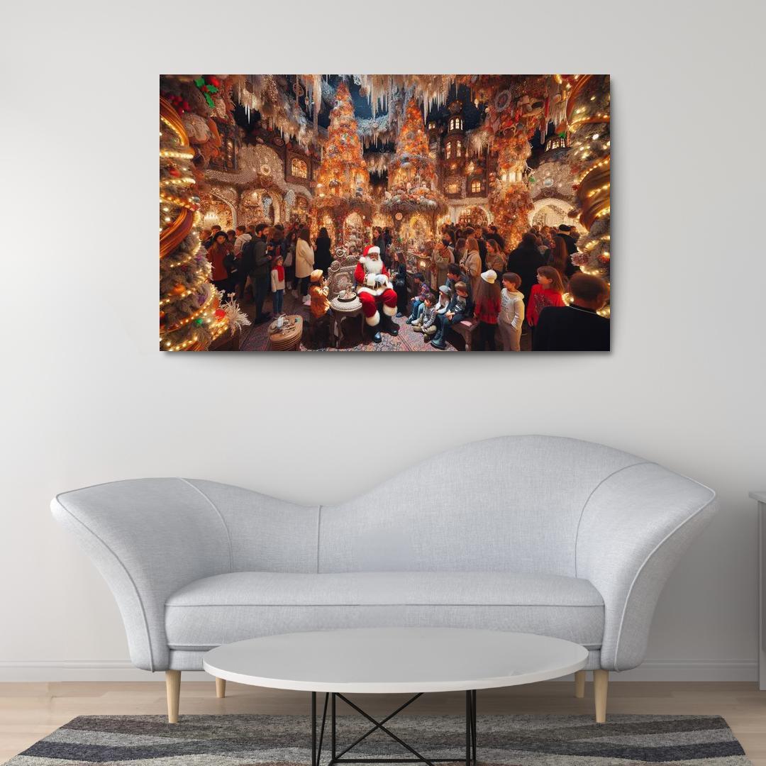 Harrods Christmas Grotto - United Kingdom Modern Paintings Frame