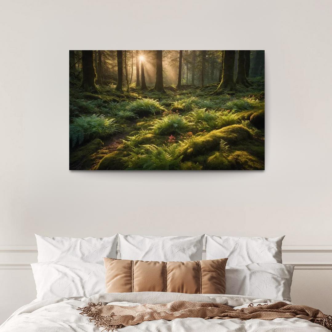 The Luminous Glades Of The Enchanted Forest Multi-panel Paintings