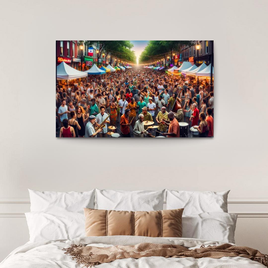 Montreal International Jazz Festival - Canada Modern Paintings Frame