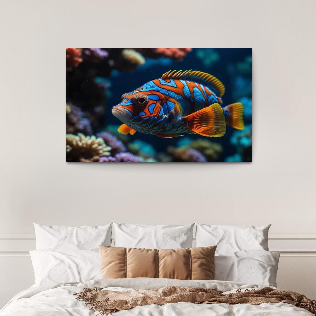 The Colorful Mandarinfish Multi-panel Paintings