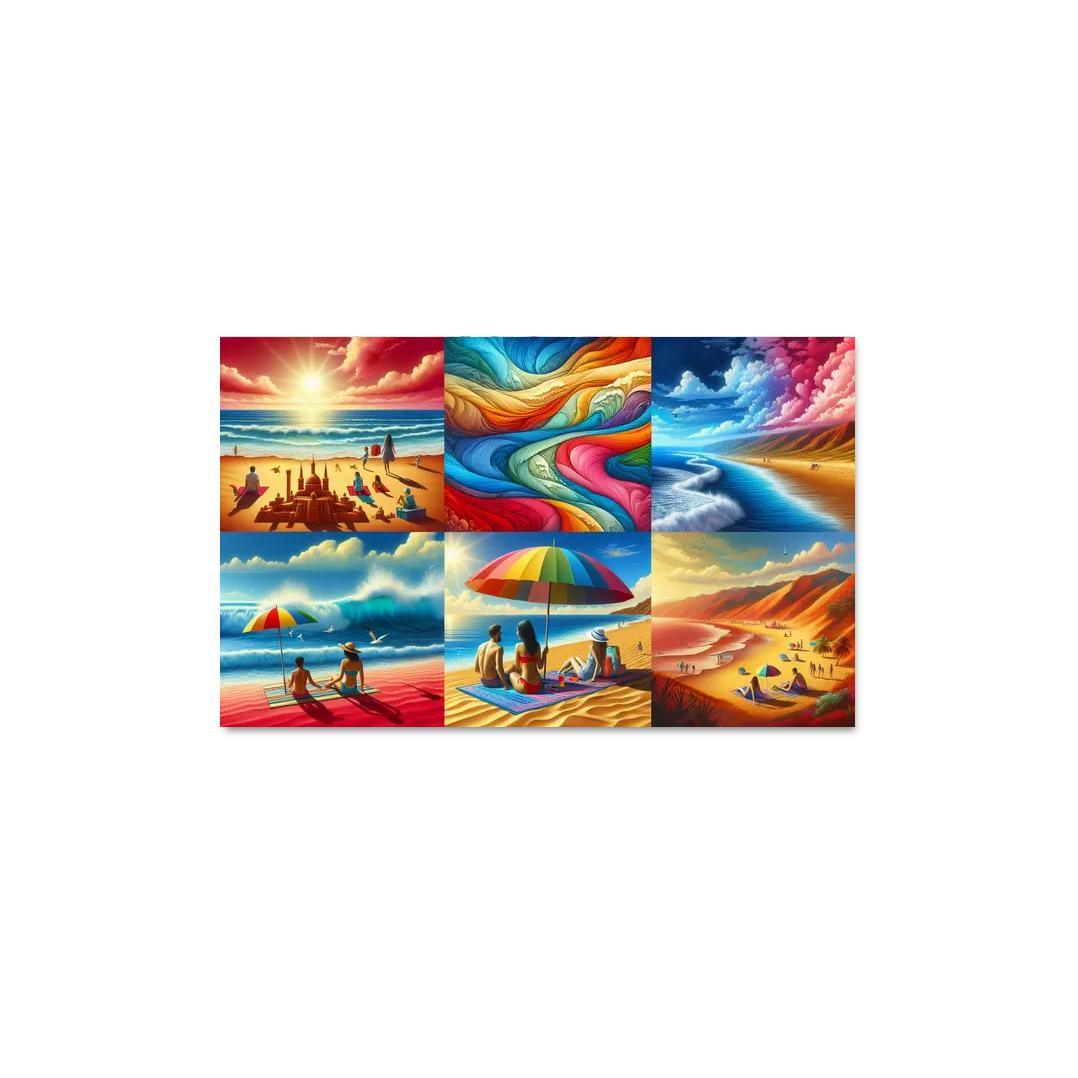 Rainbow Beach Oasis Custom Paintings Frame