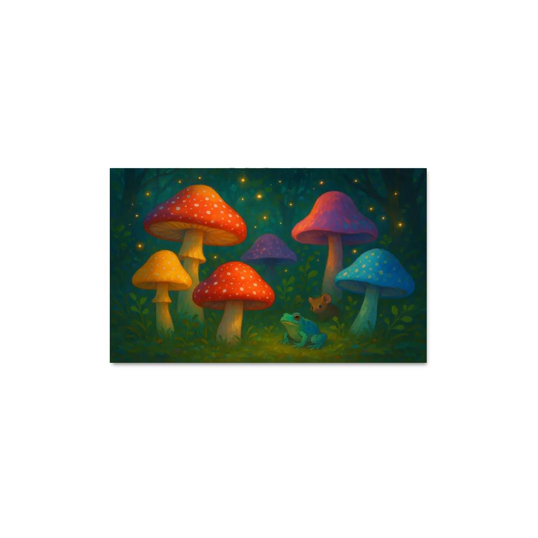 Magic Mushroom Hideaway Premium Artwork Frames