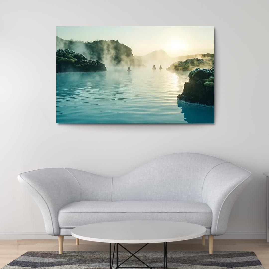 The Blue Lagoon Abstract Paintings Frame