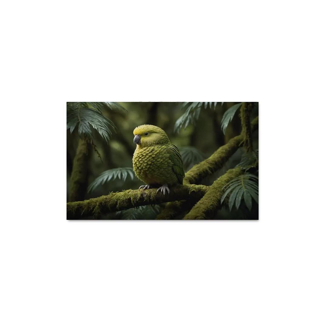 The Exotic Kakapo Flightless Parrot Of New Zealand Canvas Paintings Frame