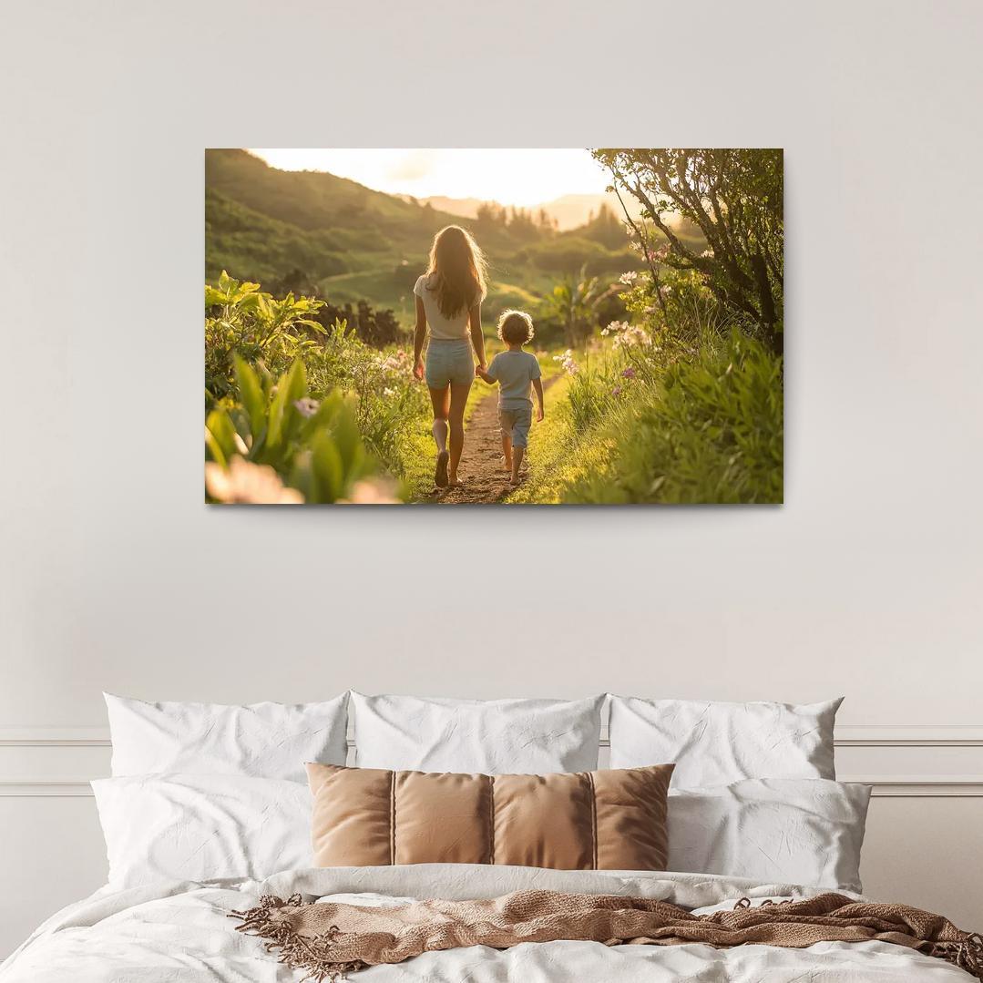The Journey Of Togetherness A Mothers Path Custom Paintings Frame