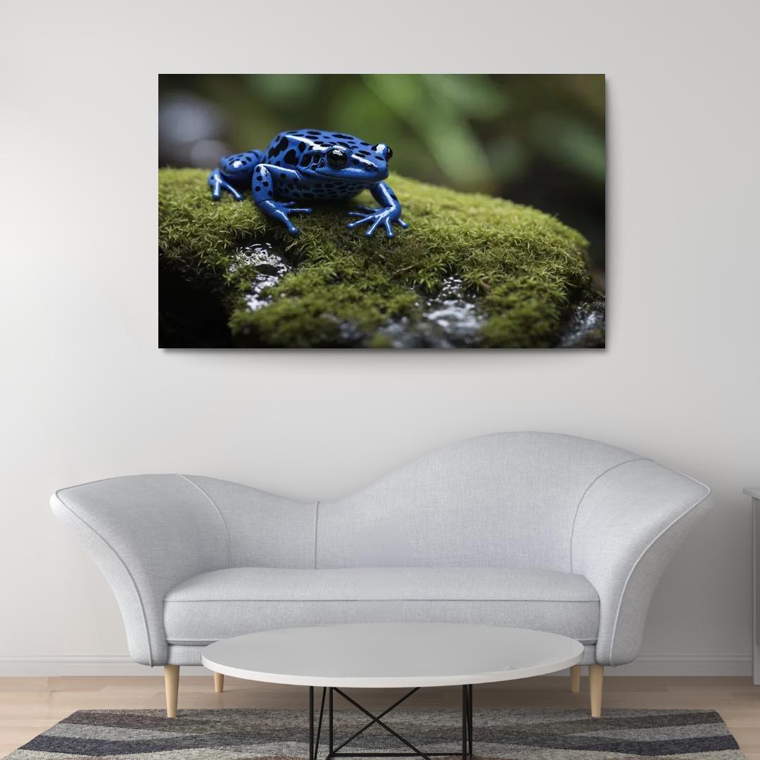 The Striking Blue Poison Dart Frog A Gem Of The Rainforest Framed Paintings