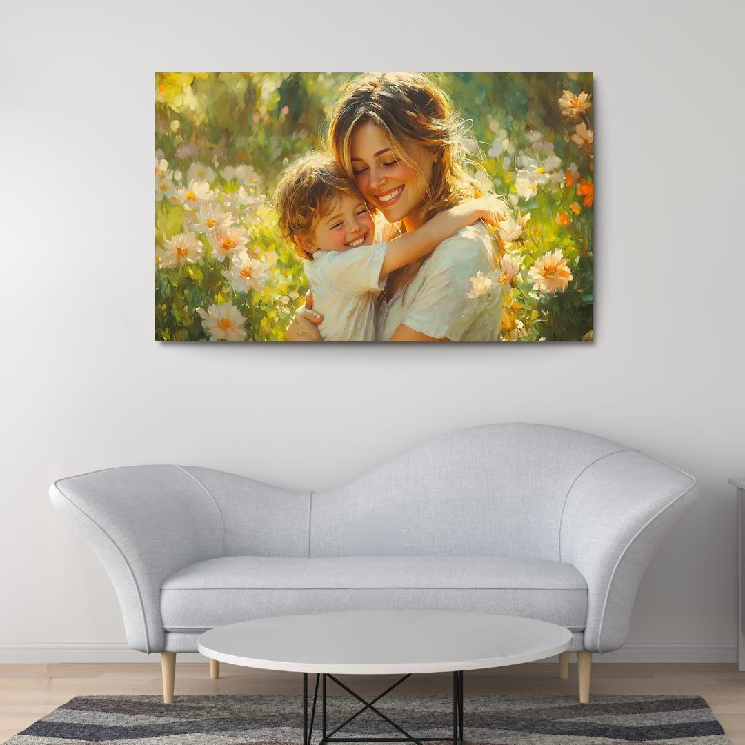 Unconditional Love A Mothers Gift Canvas Paintings Frame