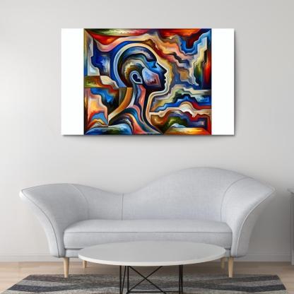 Invisible Battles Advocating for Chronic Illness Awareness 1 Piece HD Canvas Wall Art-Original Frame