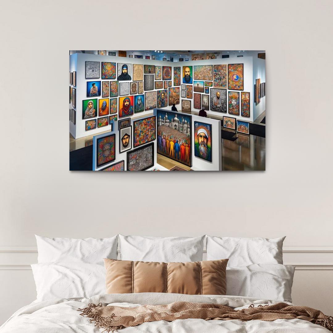 Fragments Of Reality Exploring Identity And Belonging Multi-panel Paintings