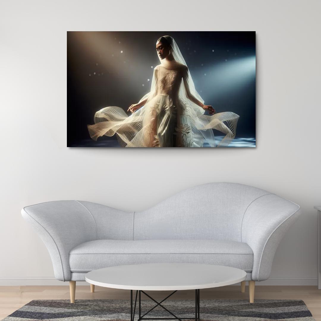 Translucent Layers Sheer Fashion Trends Multi-panel Paintings