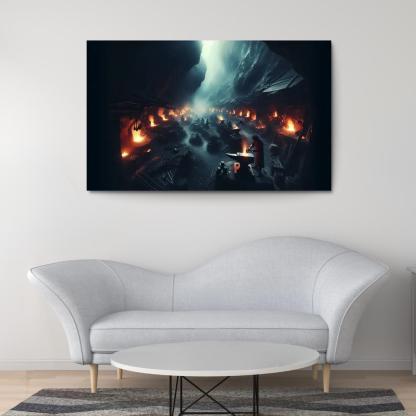 The Shadow Forge 1 Piece HD Canvas Wall Art-Original Frame