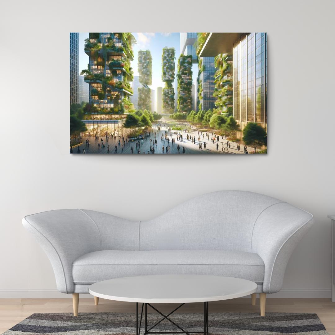 Biophilic Urbanism Custom Paintings Frame