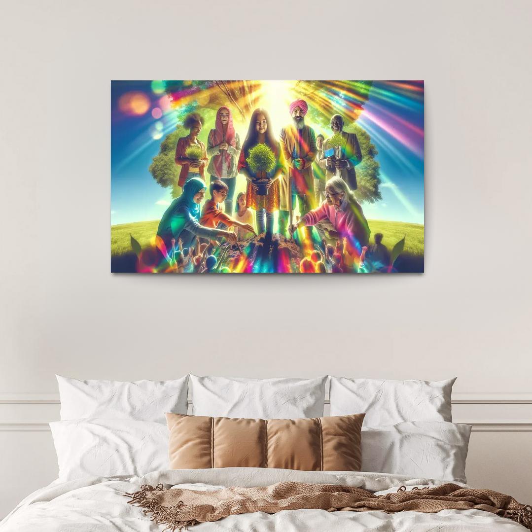 Healing The Planet Environmental Justice For All Custom Paintings Frame