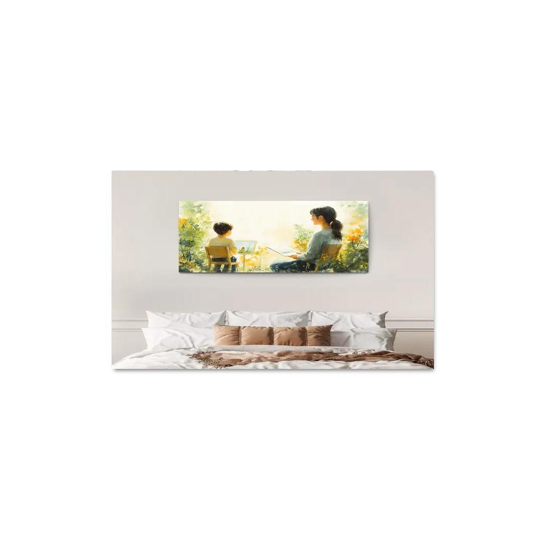 The Bridge Of Trust A Mothers Supportive Love Custom Paintings Frame