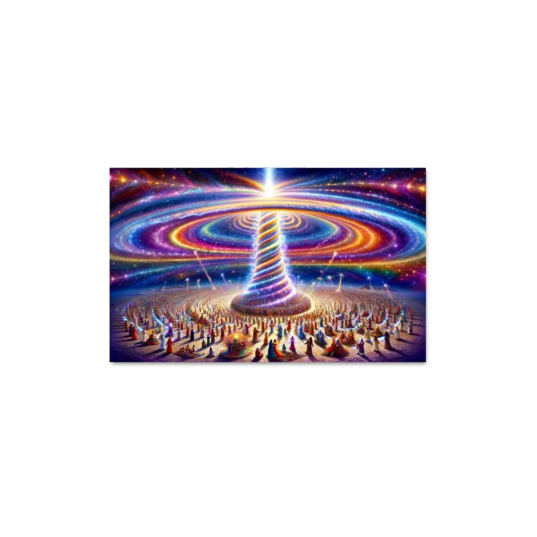 The Aetheric Spiral 1 Piece HD Canvas Wall Art-Original Frame