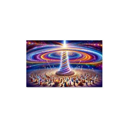 The Aetheric Spiral 1 Piece HD Canvas Wall Art-Original Frame