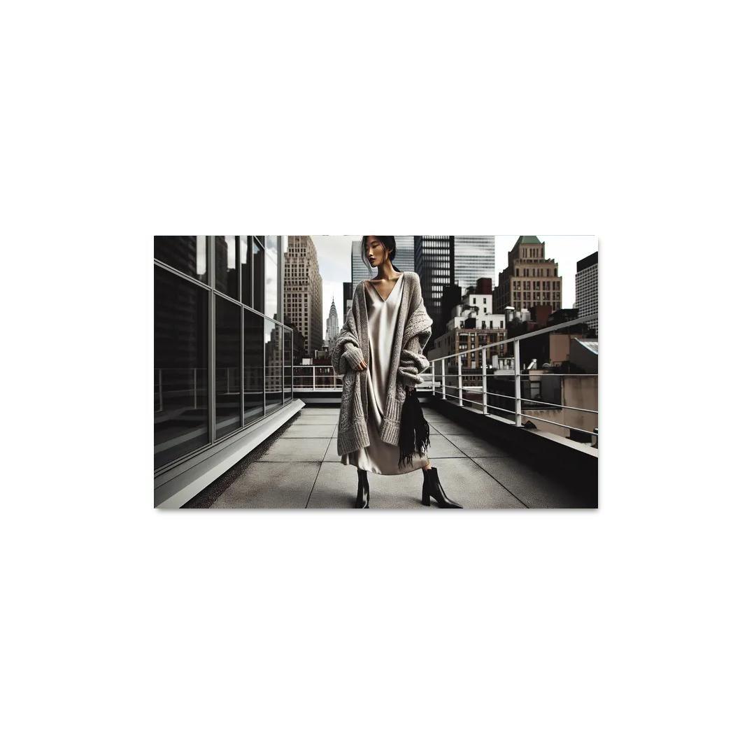 Layered Textures Combining Fabrics 1 Piece HD Canvas Wall Art-Original Frame