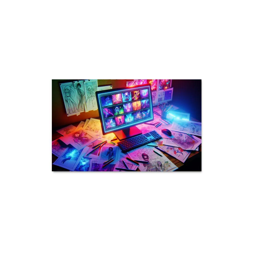 Storytelling through Digital Animation 1 Piece HD Canvas Wall Art-Original Frame