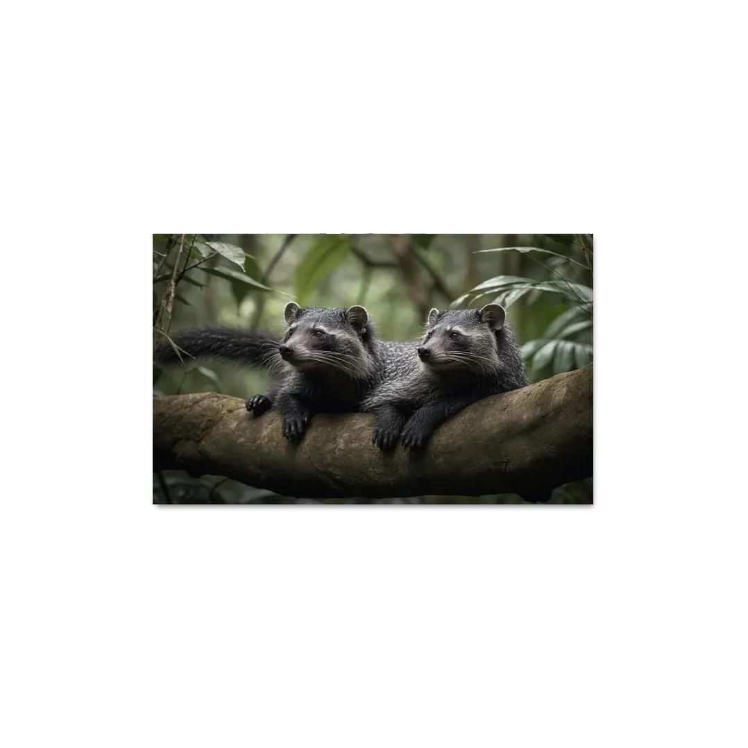 The Charming Binturong The Bearcat Of The Rainforest Canvas Paintings Frame