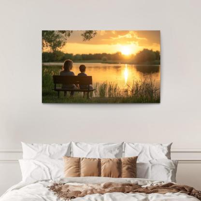 Moments Of Reflection A Mothers Guidance Custom Paintings Frame