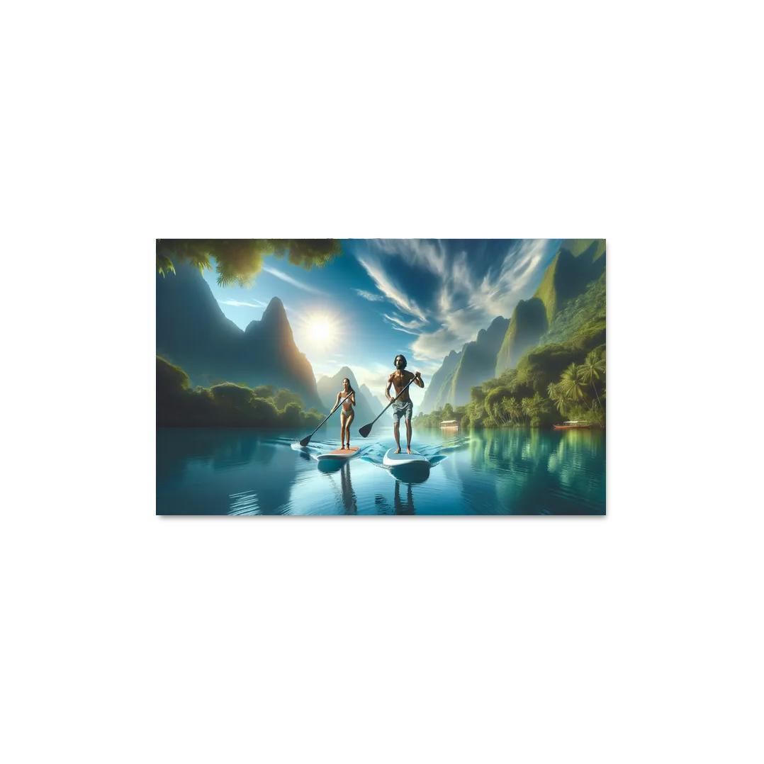 Calm Waters Paddleboarding Retreat Multi-panel Paintings