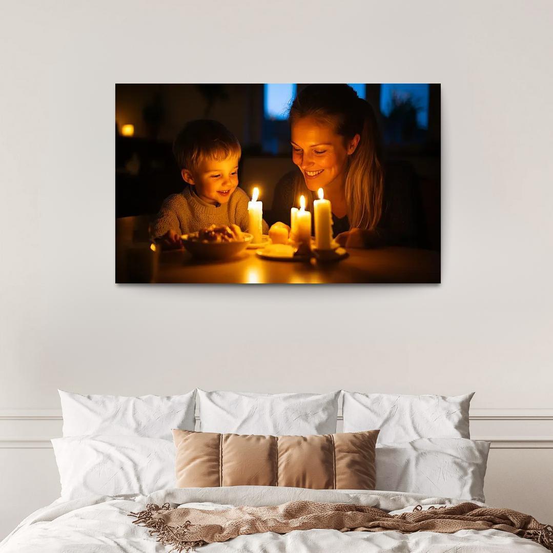 Candlelight Moments Illuminating Love Custom Paintings Frame
