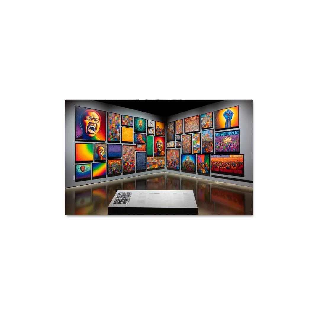 Threads Of Change Art On Racial Equality Framed Paintings