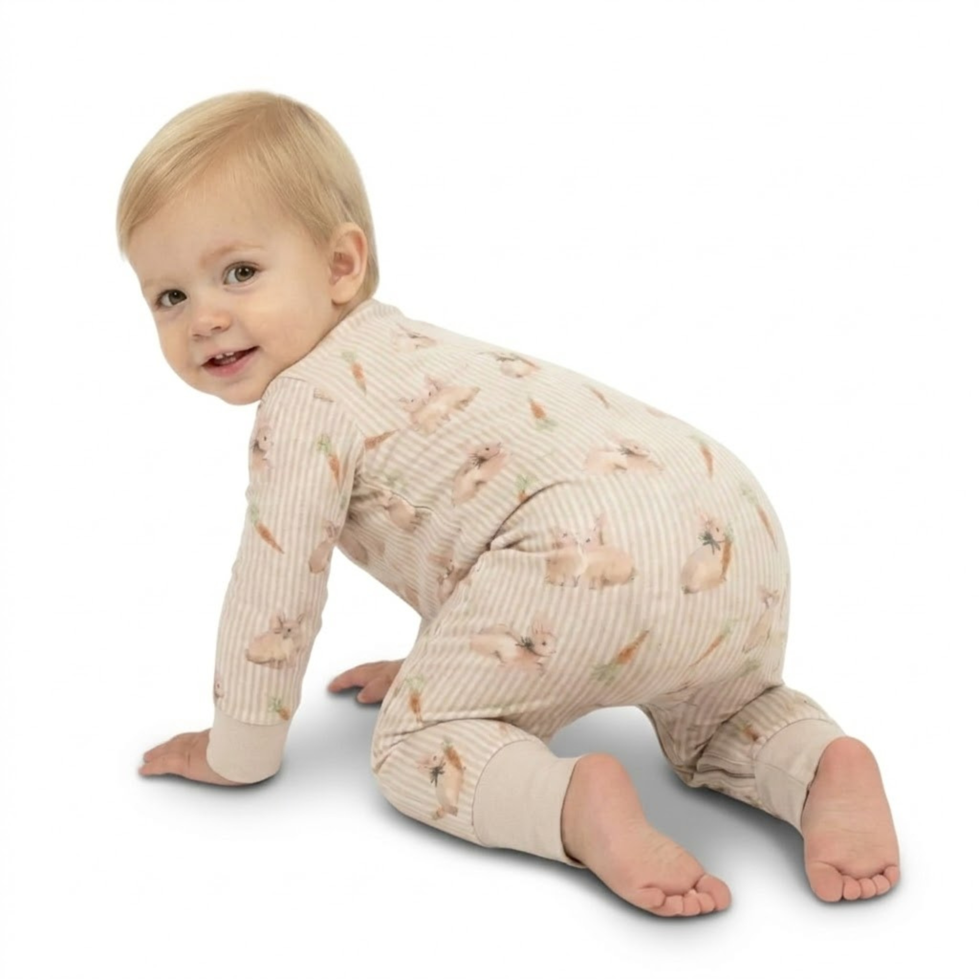 Lightweight Bamboo Pajama Set With Zipper For Kids
